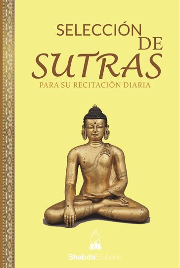 Selección de sutras para su recitacion diaria, portada libro, Shabda Edicions